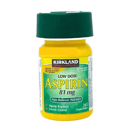 Aspirina 81 mg 365 tabletas Kirkland