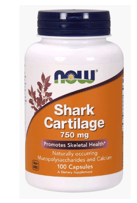 Cartílago de Tiburón 750 mg 100 cápsulas Now