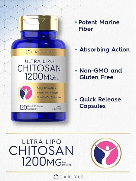 Chitosan 1200 mg 120 cápsulas Carlyle