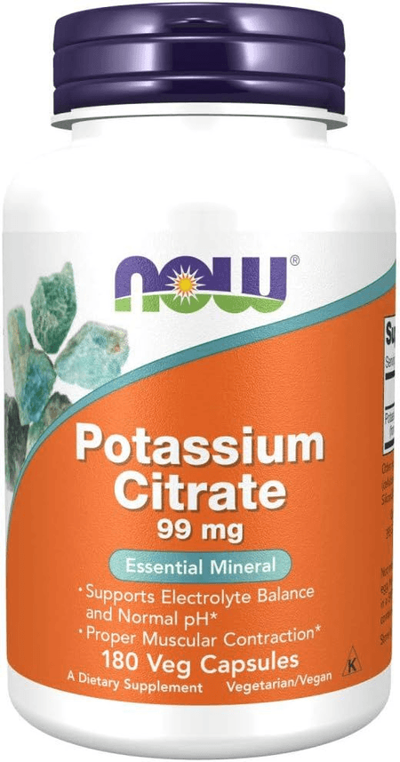 Citrato de Potasio 310 mg 180 capsulas  Now