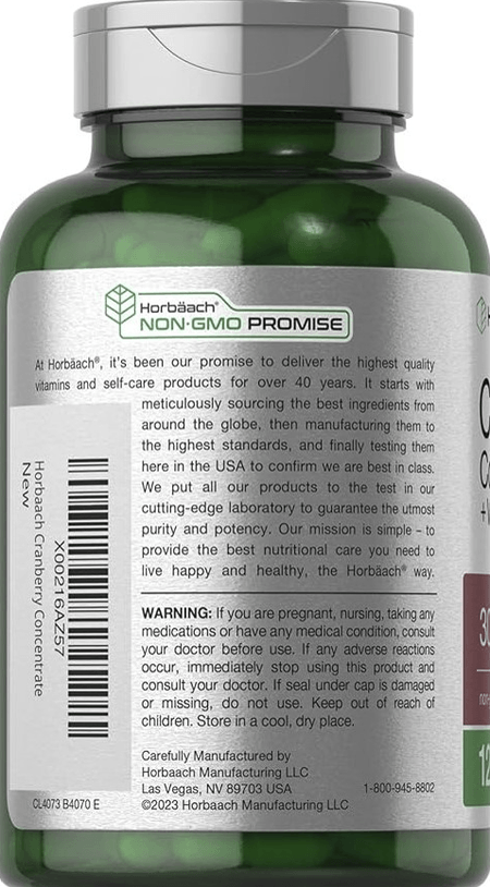 Cranberry / Arándano Rojo 30.000 mg 120 cápsulas Horbaach