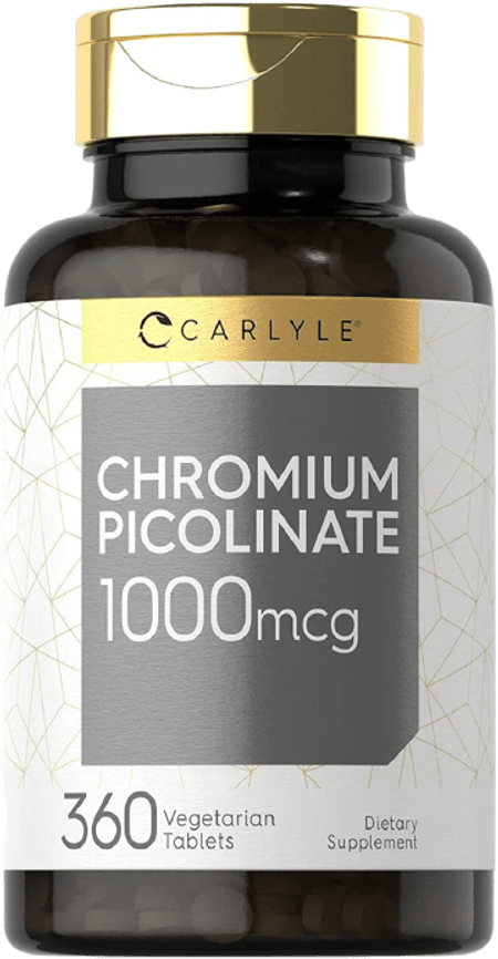 Cromo Picolinato 1000 mcg 360 tabletas Carlyle