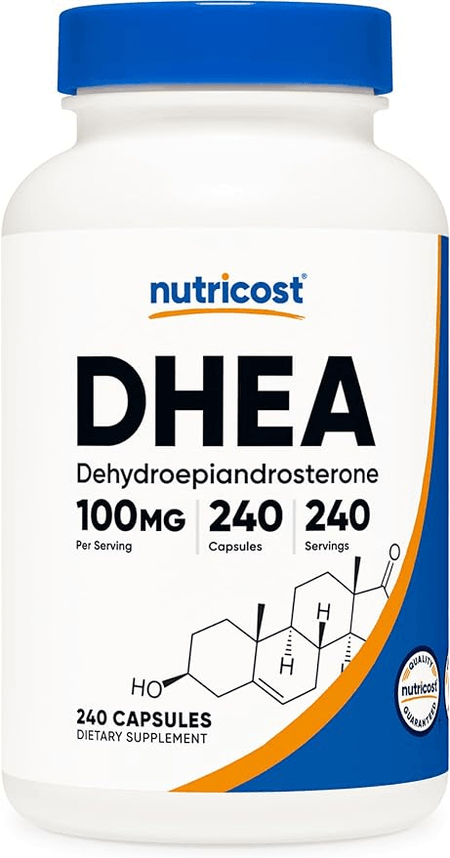 DHEA 100 mg 240 cápsulas Nutricost