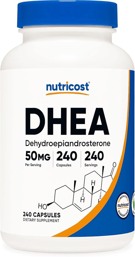 DHEA 50 mg 240 cápsulas Nutricost
