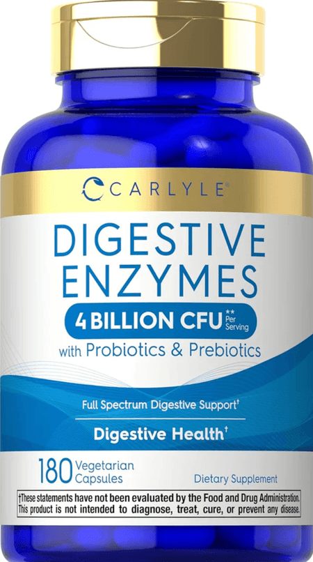 Enzimas Digestivas con Probióticos 180 cápsulas Carlyle