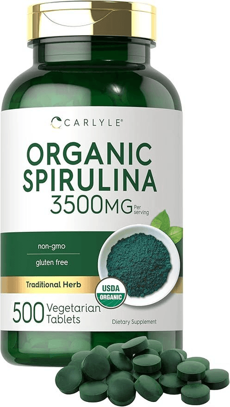 Espirulina Organica 3.500mg 500 tabletas Carlyle