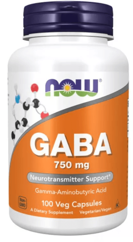 GABA 750 mg 100 cápsulas Now