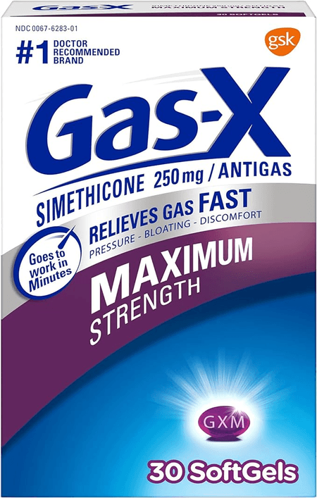 Gas X antiflatulento 250 mg 30 cápsulas blandas Glaxo