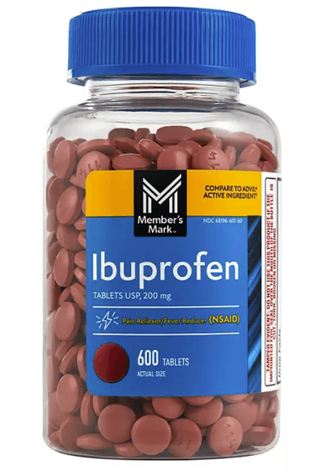 Ibuprofeno 200 mg 600 tabletas Member's Mark