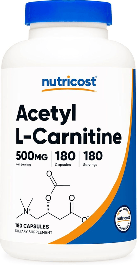 L Carnitina 500mg 180 cápsulas Nutricost