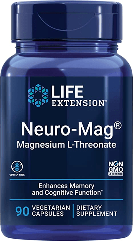L Treonato de Magnesio 2000 mg 90 cápsulas Life Extension
