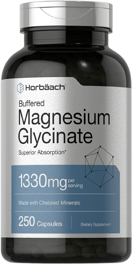 Glicinato de Magnesio 1330 mg 250 cápsulas Horbaach