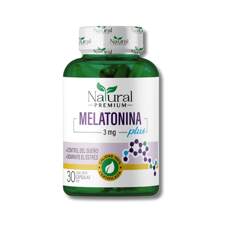 Melatonina Plus con Valeriana 30 cápsulas Natural Premium