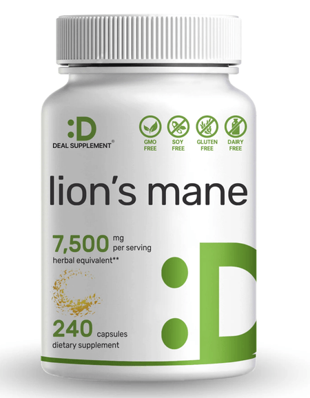 Melena de León 7500 mg 240 cápsulas Deal Supplement