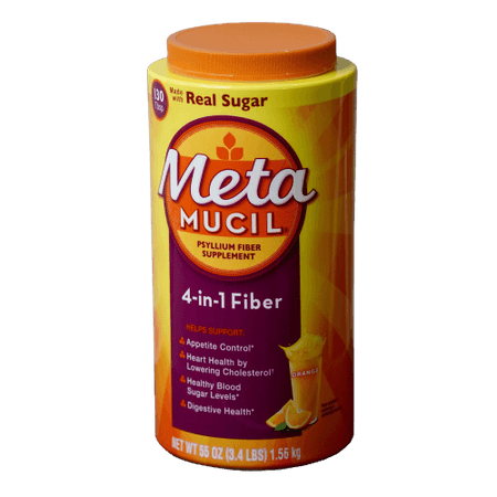 Metamucil Azúcar real 1,56 kg 130 servicios P&G