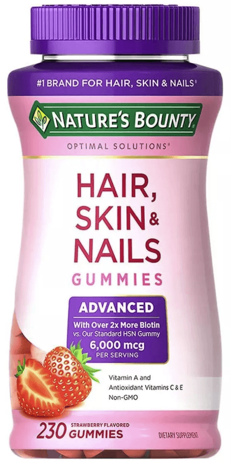 Multivitamínico Cabello piel y uñas 230 gomitas Nature Bount