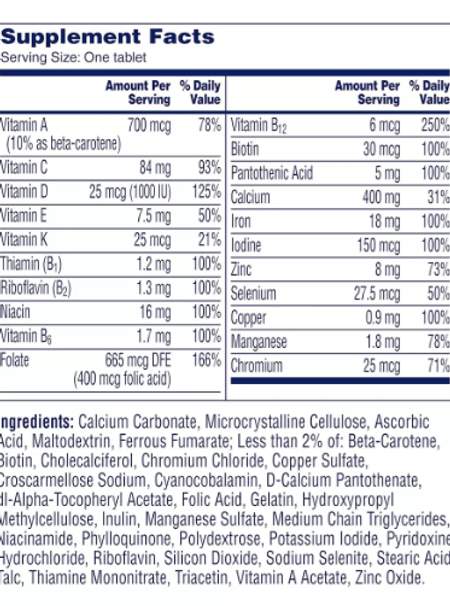 Multivitamínico One a Day Mujer joven  300 tabletas Bayer