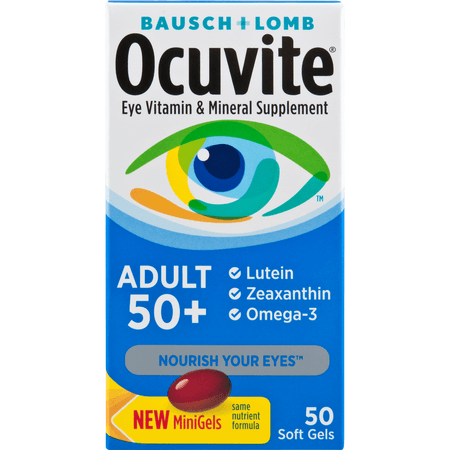 Ocuvite +50 años  50 cápsulas blandas Bausch & Lomb