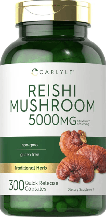 Reishi Mushroom 5000 mg 300 cápsulas Carlyle