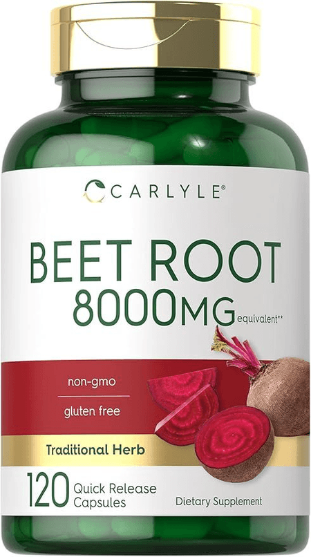Raiz de Remolacha (Beet Root) 8000 mg 120 Cápsulas Carlyle