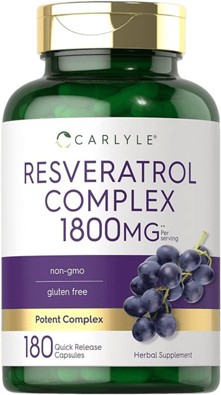 Resveratrol Complex 1800 mg 180 cápsulas Carlyle