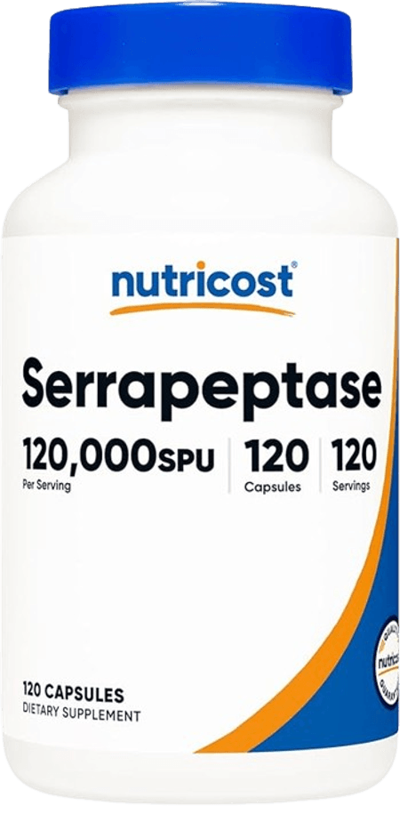 Serrapeptasa 120.000 SPU 120 cápsulas Nutricost