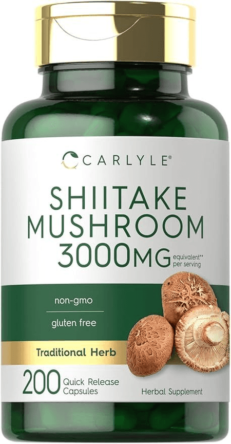 Shiitake Mushroom 3000 mg 200 cápsulas Carlyle