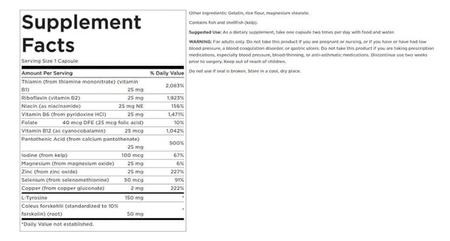 Complejo para la Tiroide 90 cápsulas Swanson