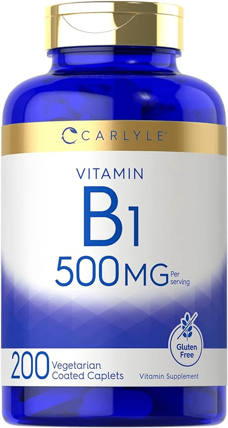 Vitamina B1 Tiamina 500 mg 200 tabletas Carlyle