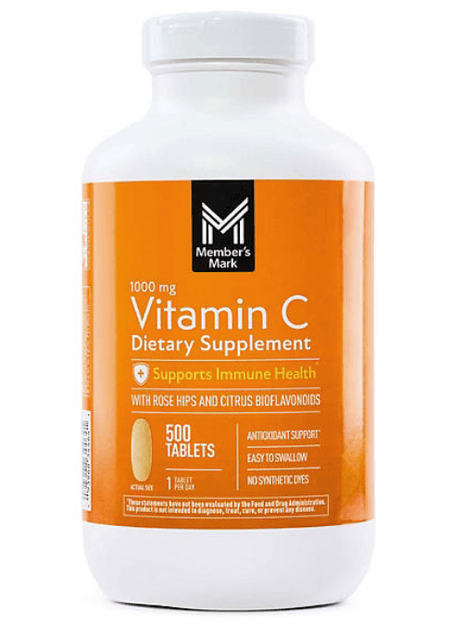 Vitamina C 1000 mg 500 tabletas Member's Mark