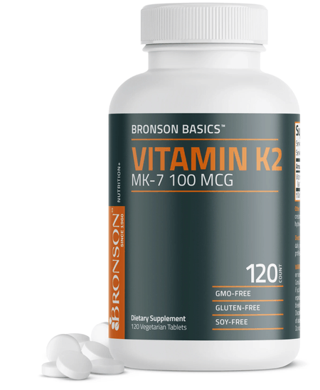 Vitamina K2 (MK7) 100 mcg 120 tabletas Bronson