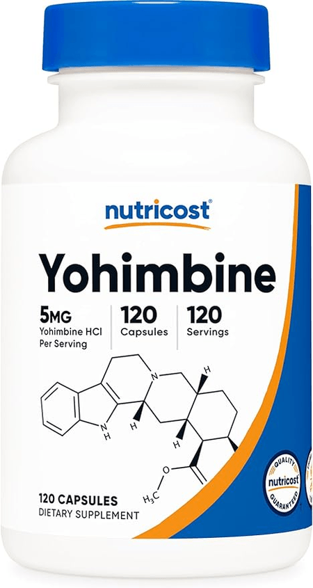 Yohimbina 5 mg 120 cápsulas Nutricost