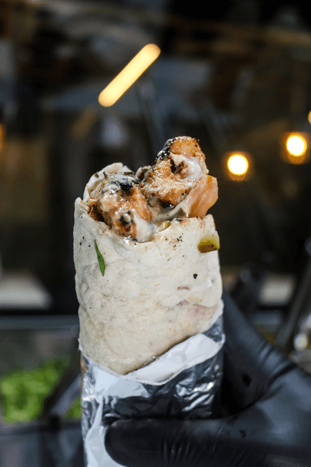 Sándwich de Shish Tawuk