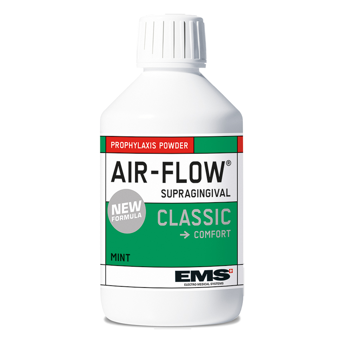 AIRFLOW POWDER CLASSIC Comfort supragingival powder bottle in Mint flavour