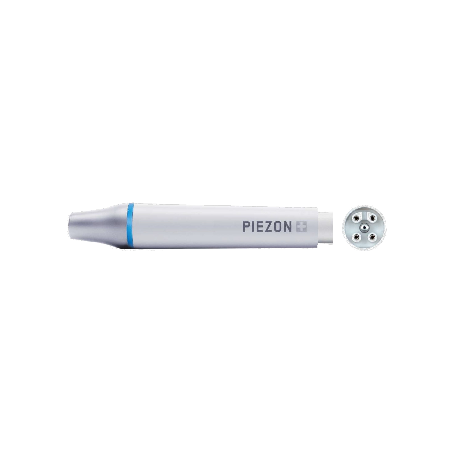 Universal PIEZON® Original handpiece EN-061 with 4-pin connector detail, transparent background
