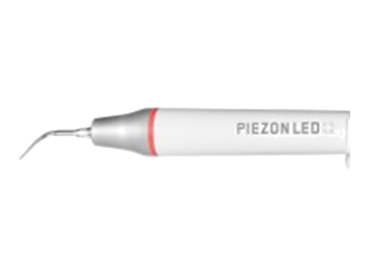 Universal PIEZON® Original LED handpiece with instrument tip, transparent background