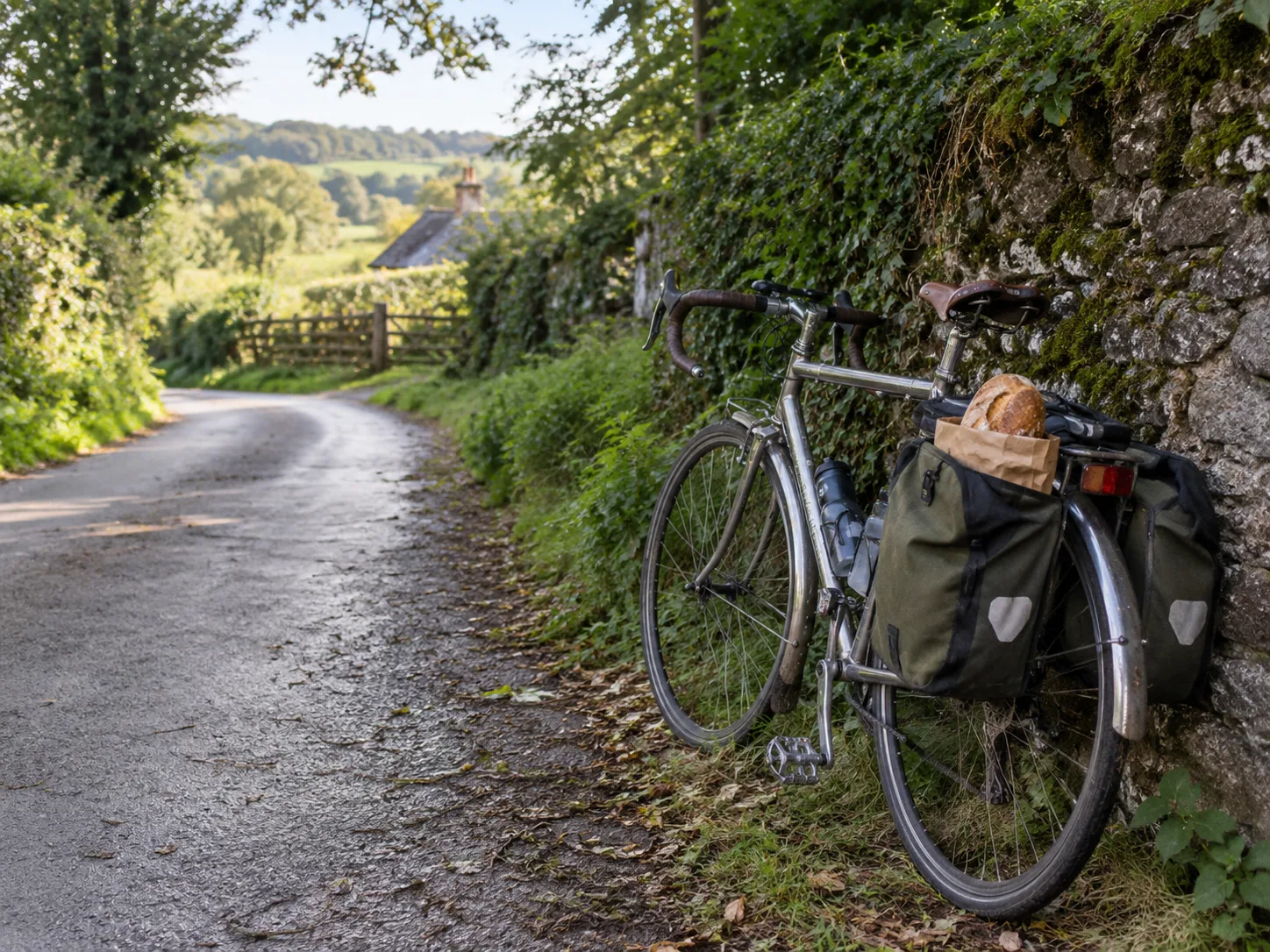 Cycle to a village bakery before breakfast