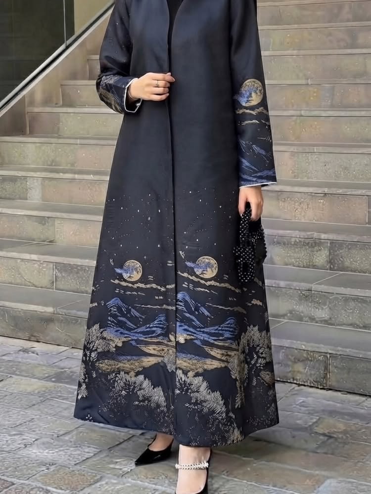 Moonlit Landscape Abaya