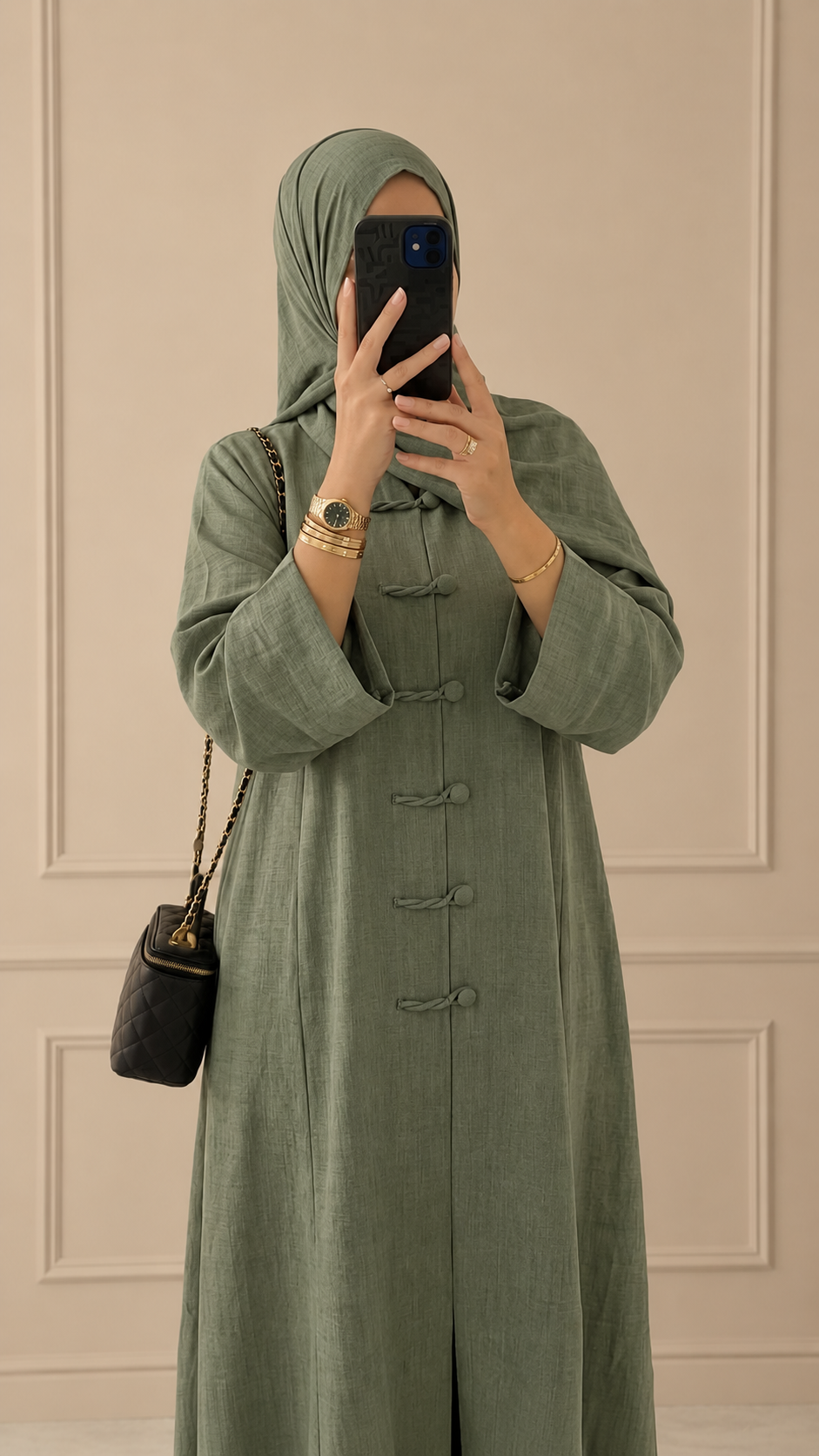 Crepe Linen Abaya