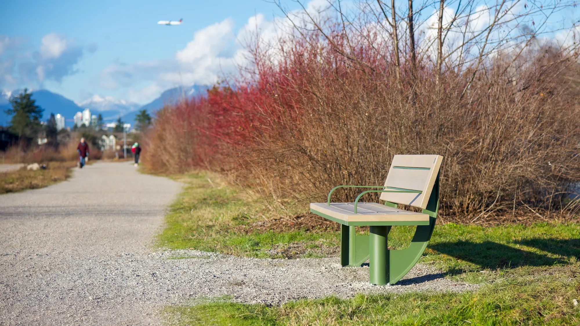 Wishbone SurRe Bench at Garden City Lands in Richmond BC