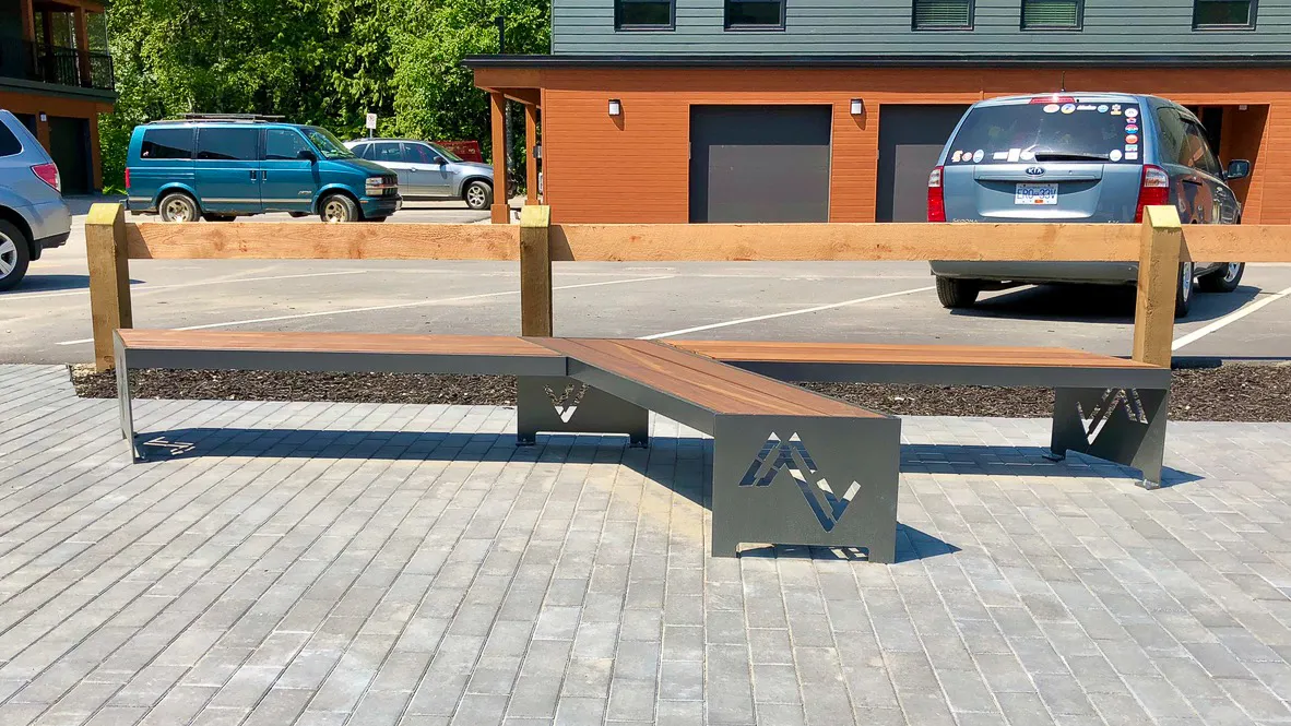 Wishbone Custom Modular Mackenzie Backless Bench in Revelstoke B