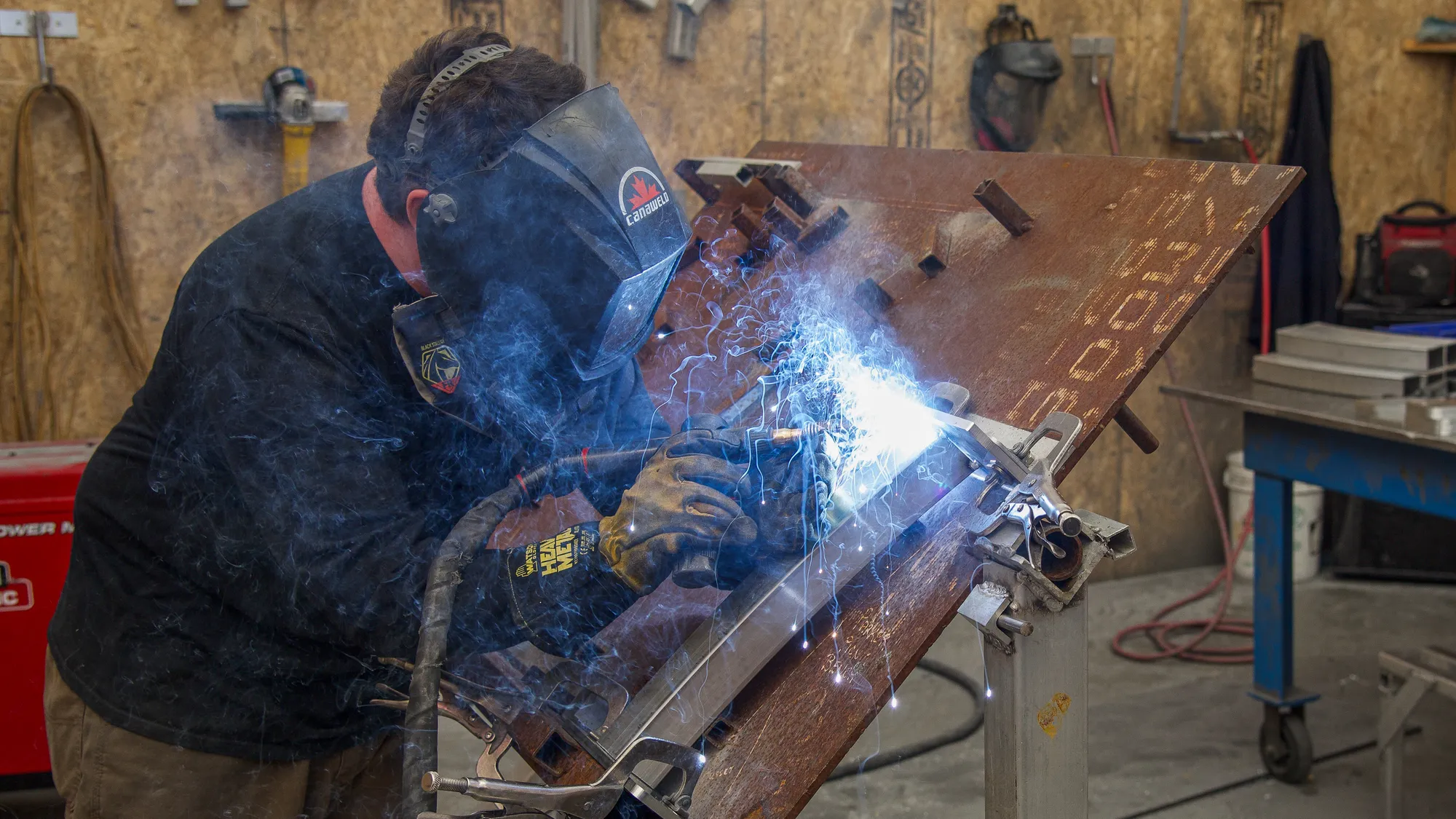 Welding Parker Bench Leg End