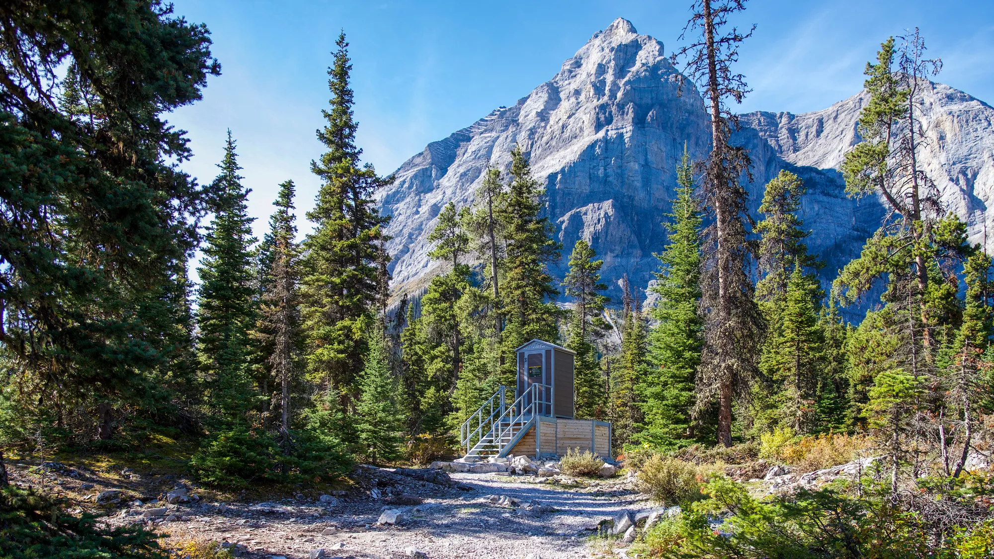 Wishbone John Regular Outhouse 1 at Point Backcountry Campground