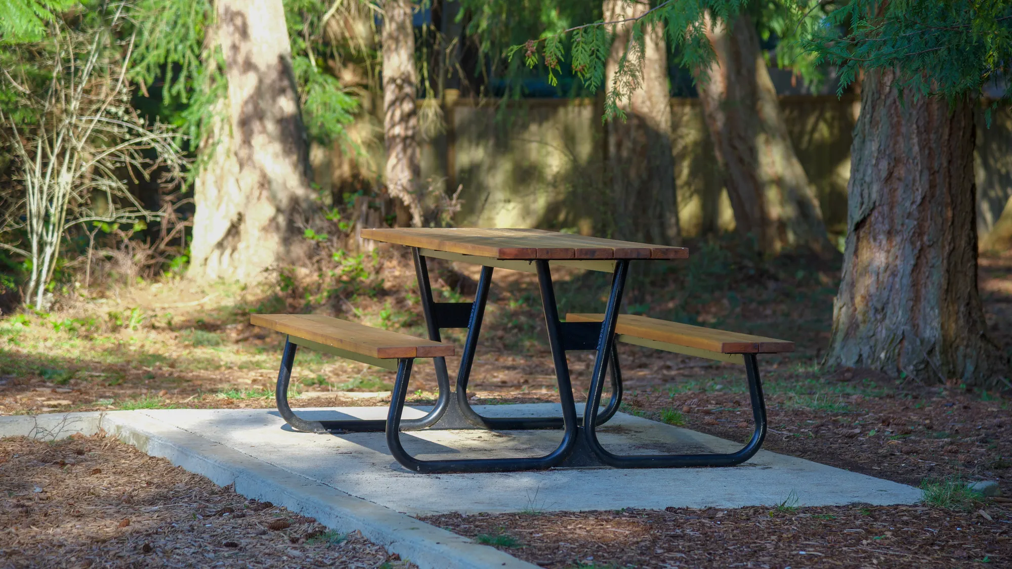Wishbone Pipeline Picnic Table using Cedar Boards in Parksville