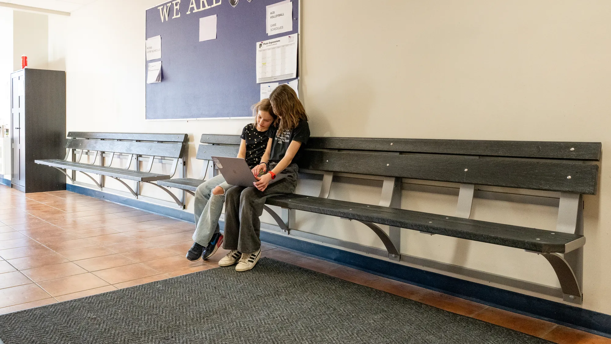 Wishbone Custom Amigo Wall Bench for the Kelowna Christian Schoo