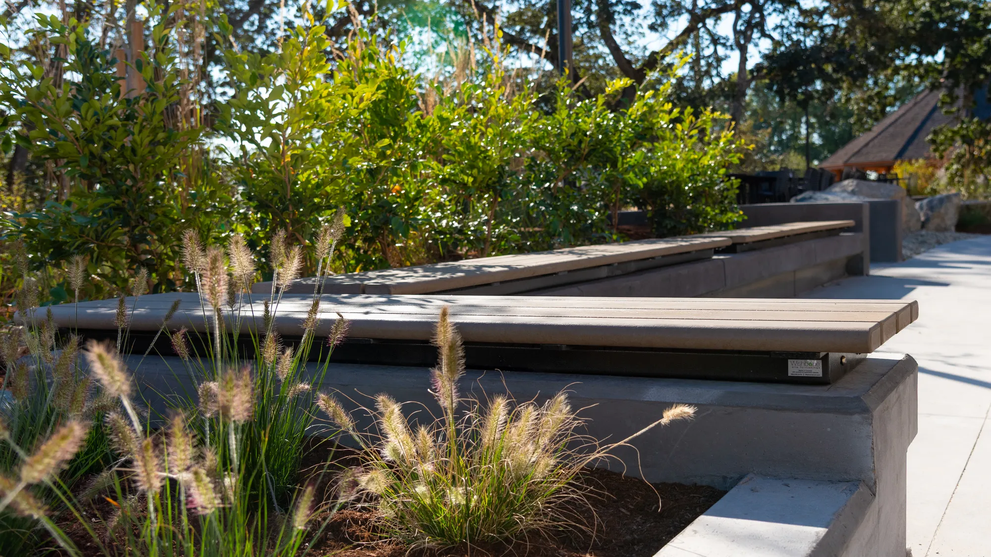 Bayview Backless Wall Top Benches at Camosun College in Victoria