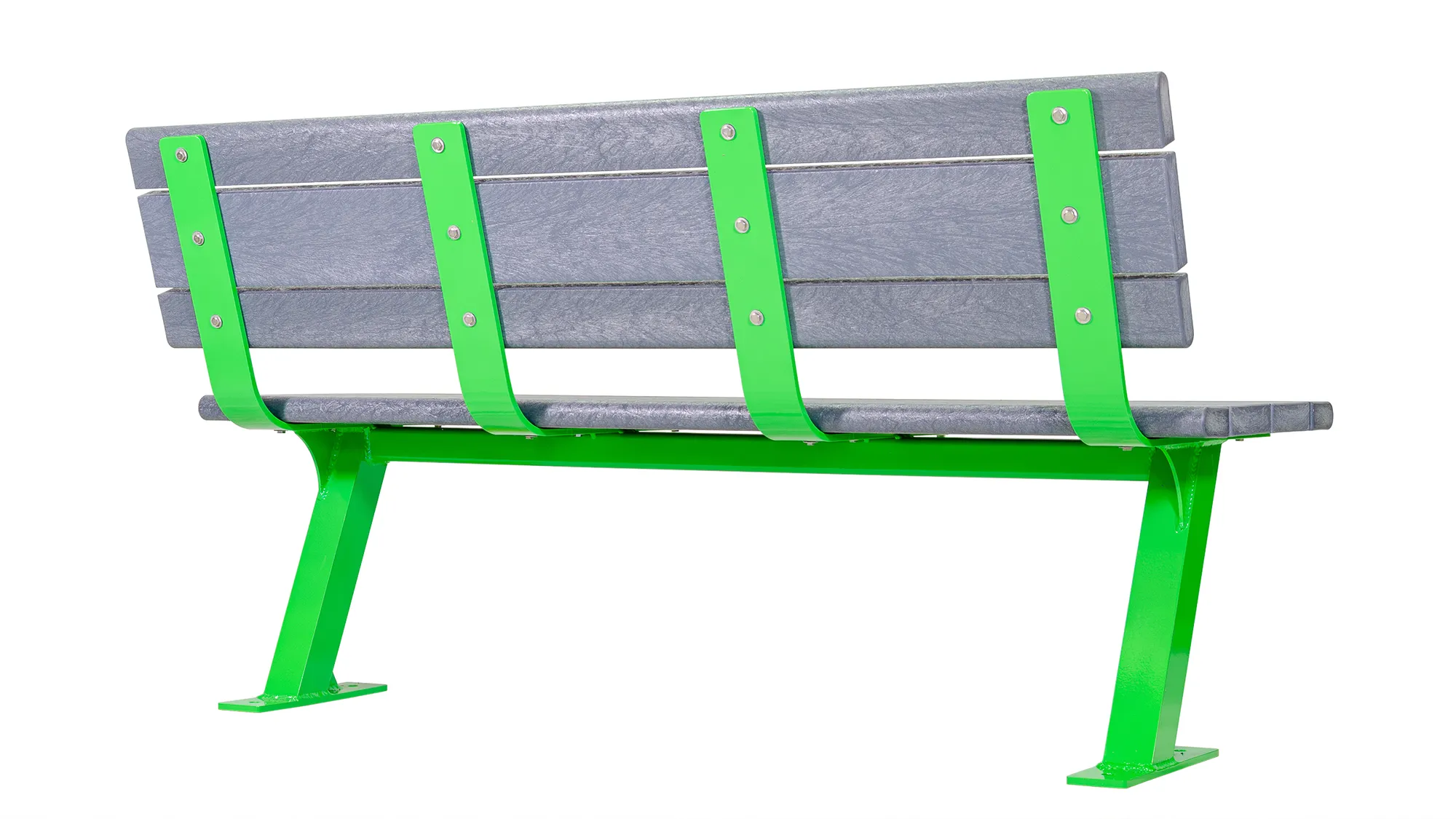 Wishbone Bayview Bench with-out Armrests Rear View