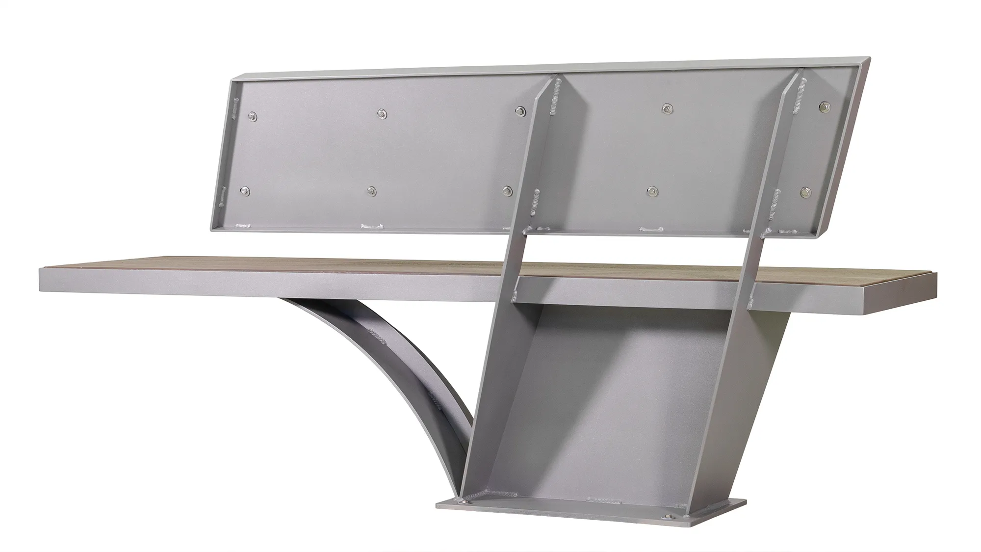 Wishbone Cityscape Bench Rear View