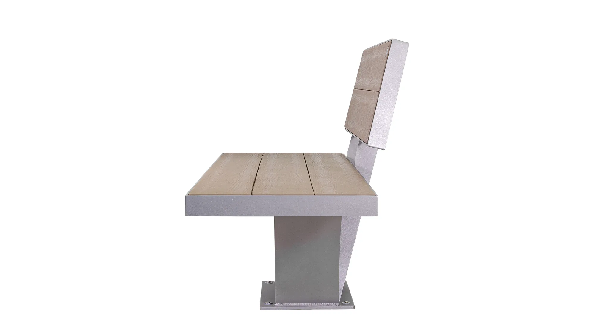Wishbone Cityscape Bench Side View