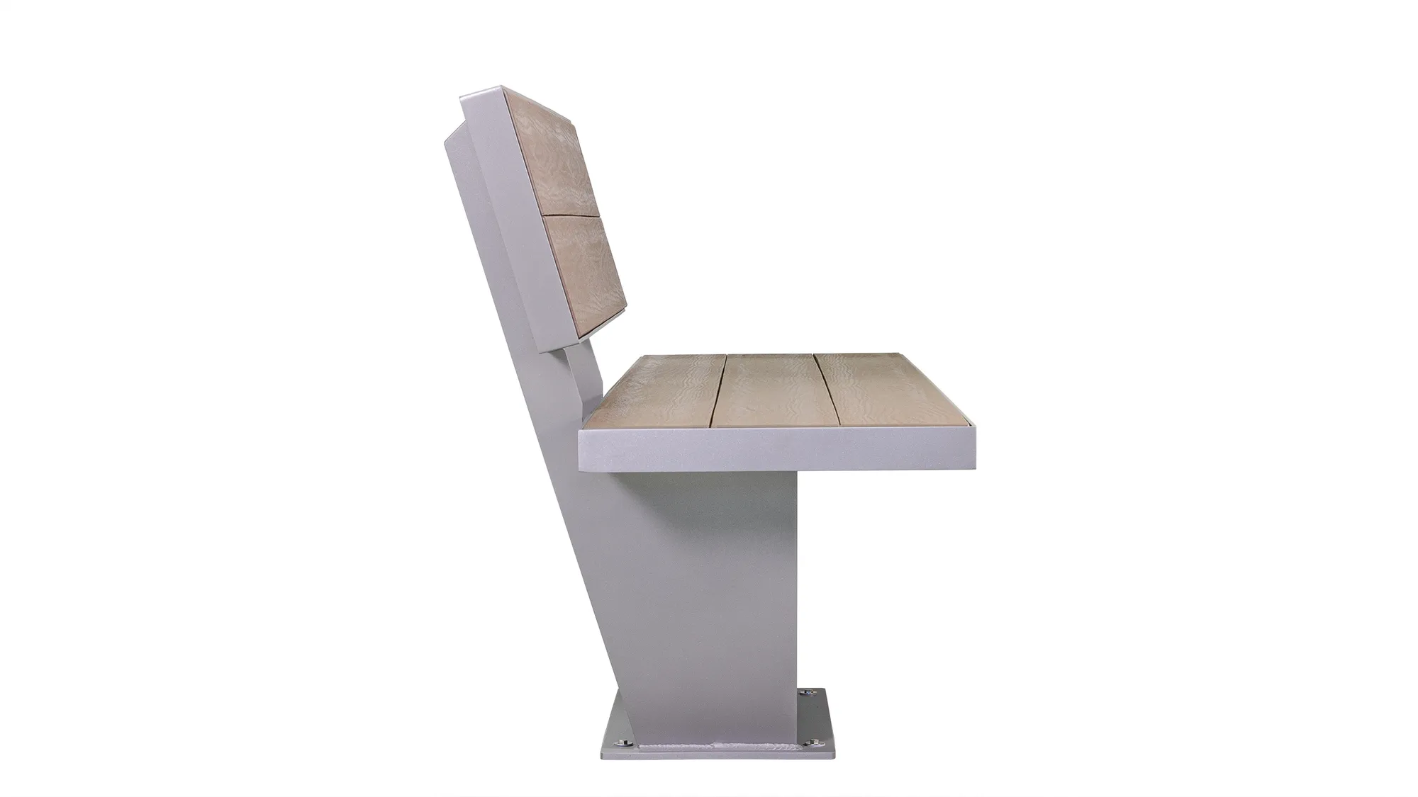 Wishbone Cityscape Bench Side View